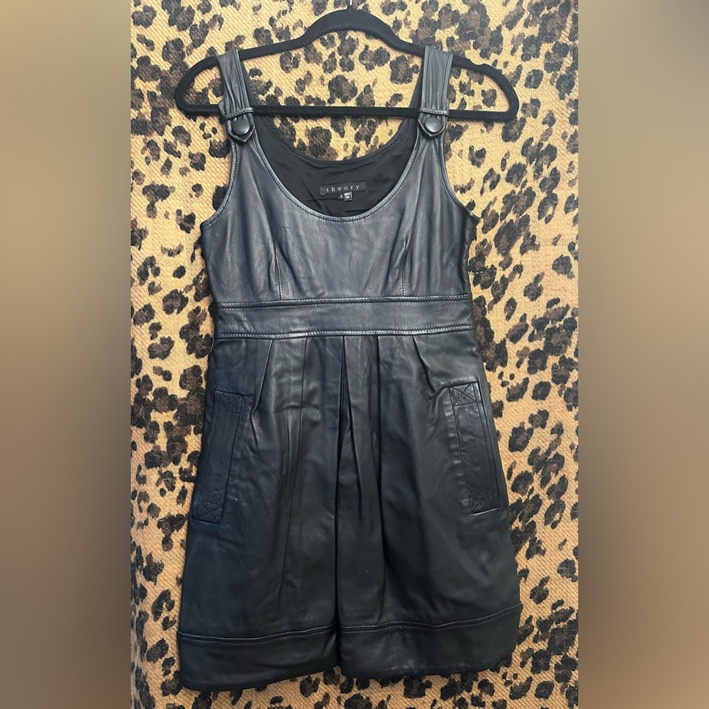 Theory leather jumper - size 0